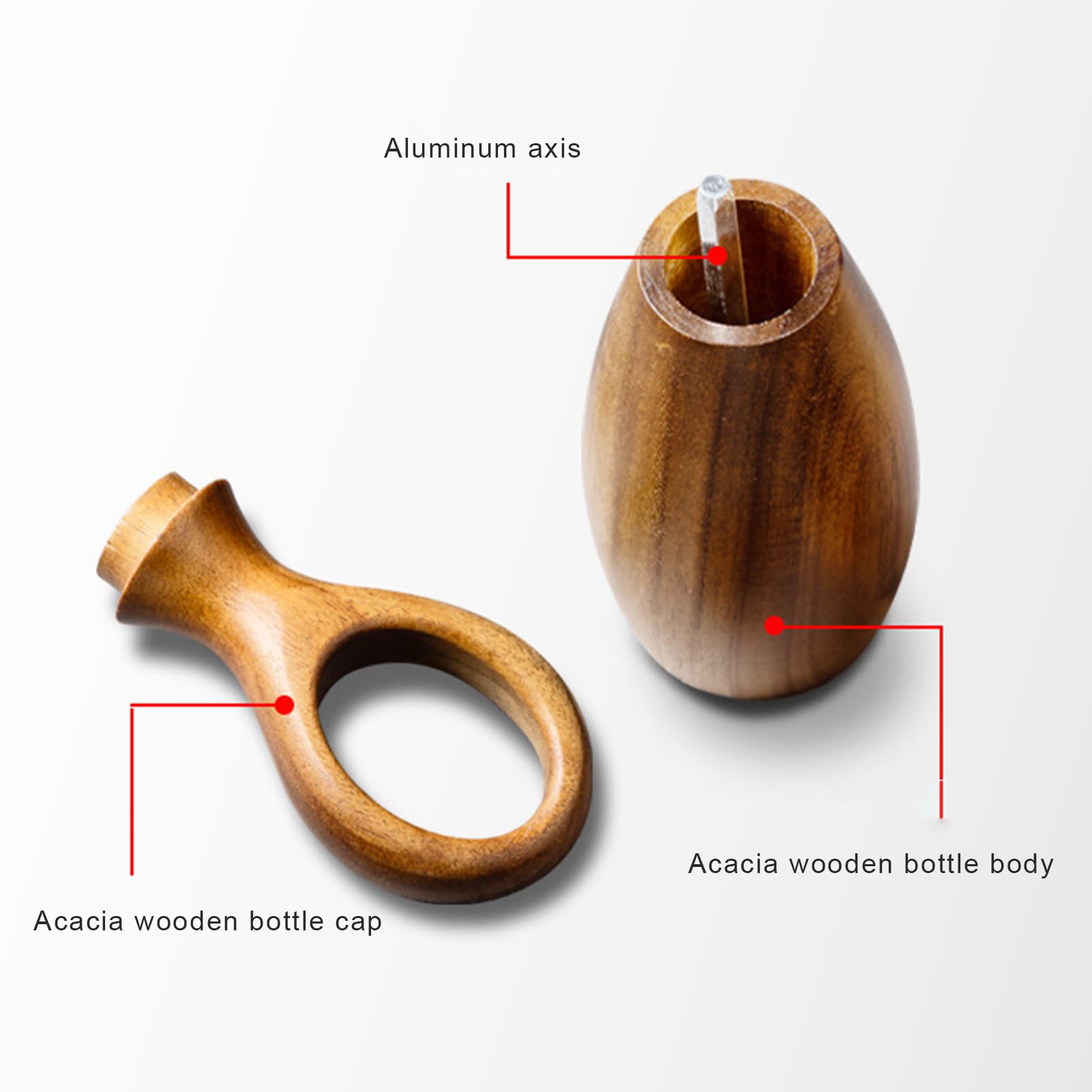 Molino Para Pimienta De Madera 2 Piezas De Madera, Grosor Ajustable Manual | Set De 2 Molinillos De Pimienta Manuales Cocina Cocinar Condimentar Parrilla Hogar Restaurante Barbacoa Triturar Mezcla