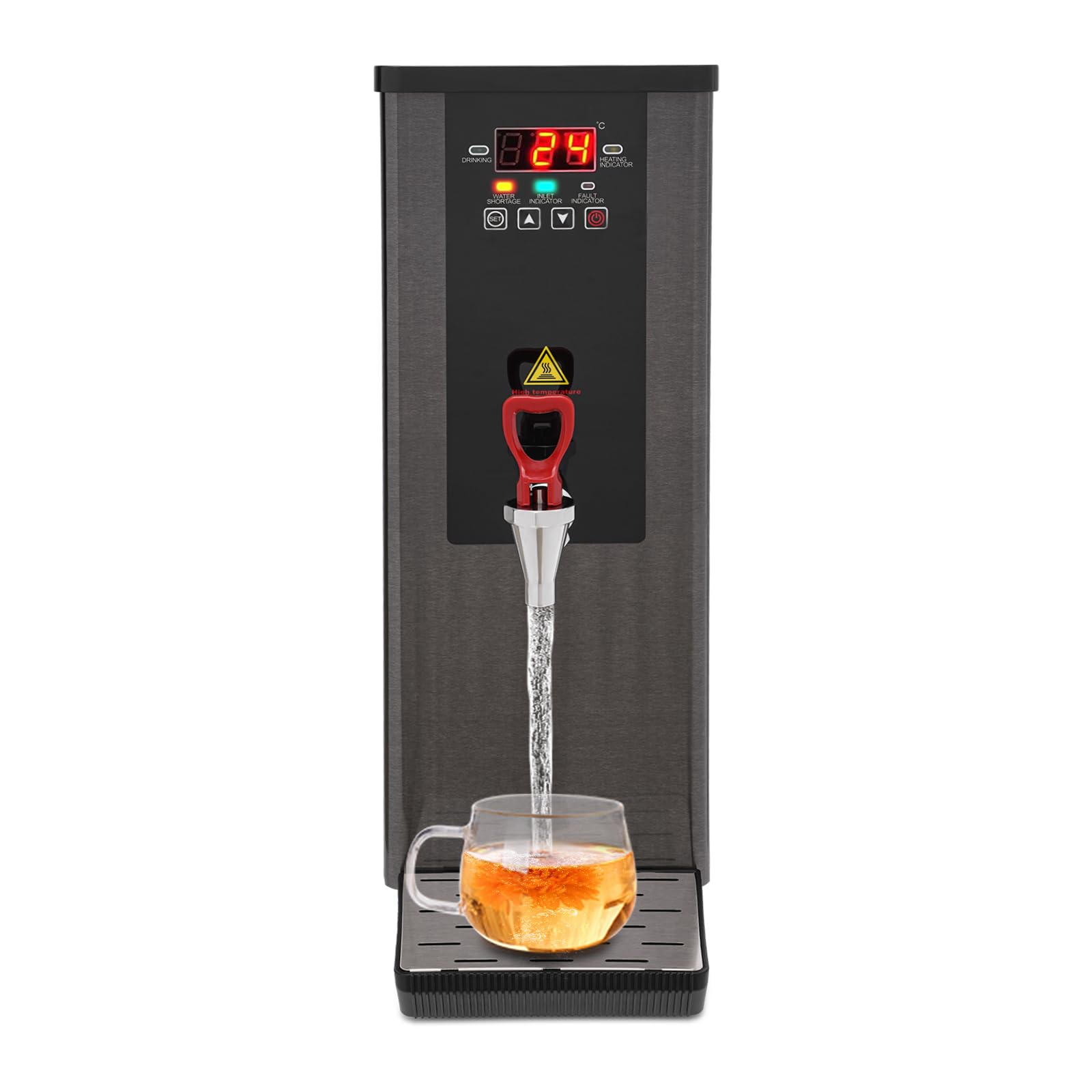 Step-Heating Commercial Hot Water Dispenser, 20L/5.28Gal Hot Water Boiler Dispenser Electric Water Pot Boiler Commercial Boiling Water Machine for Tea Coffee Shop Dessert Shop Hotel - 45L/H 3000W
