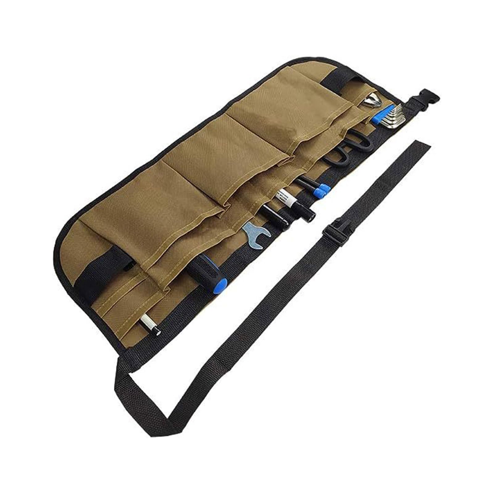 YPC Profi Werkzeugtasche Leer XXL – 42x30x25cm Große Tasche Mit Stabilem Boden, Wasserfest