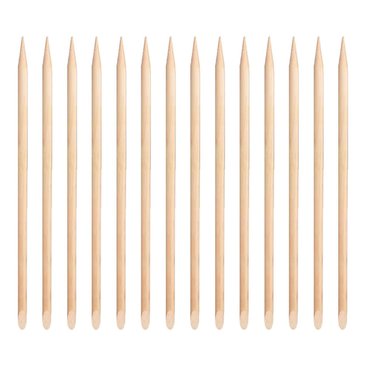 BESTYASH 100pcs Cuticle Pusher Pack Wood Sticks Nail Polish Remover Cuticle Remover Nail Art Manicure Sticks