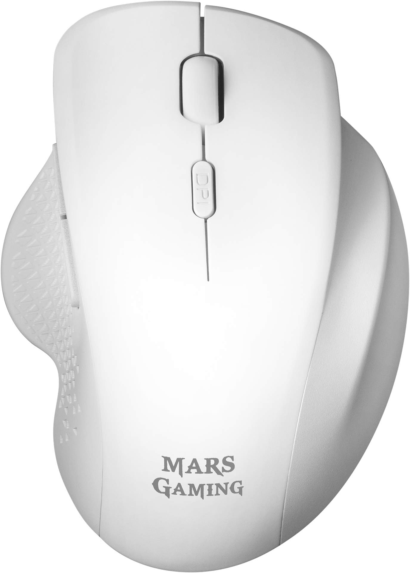 Mars GamingMMWERGOW Wireless Ergonomic Mouse for PS4/PS5/XBOX/PC/Mac - White