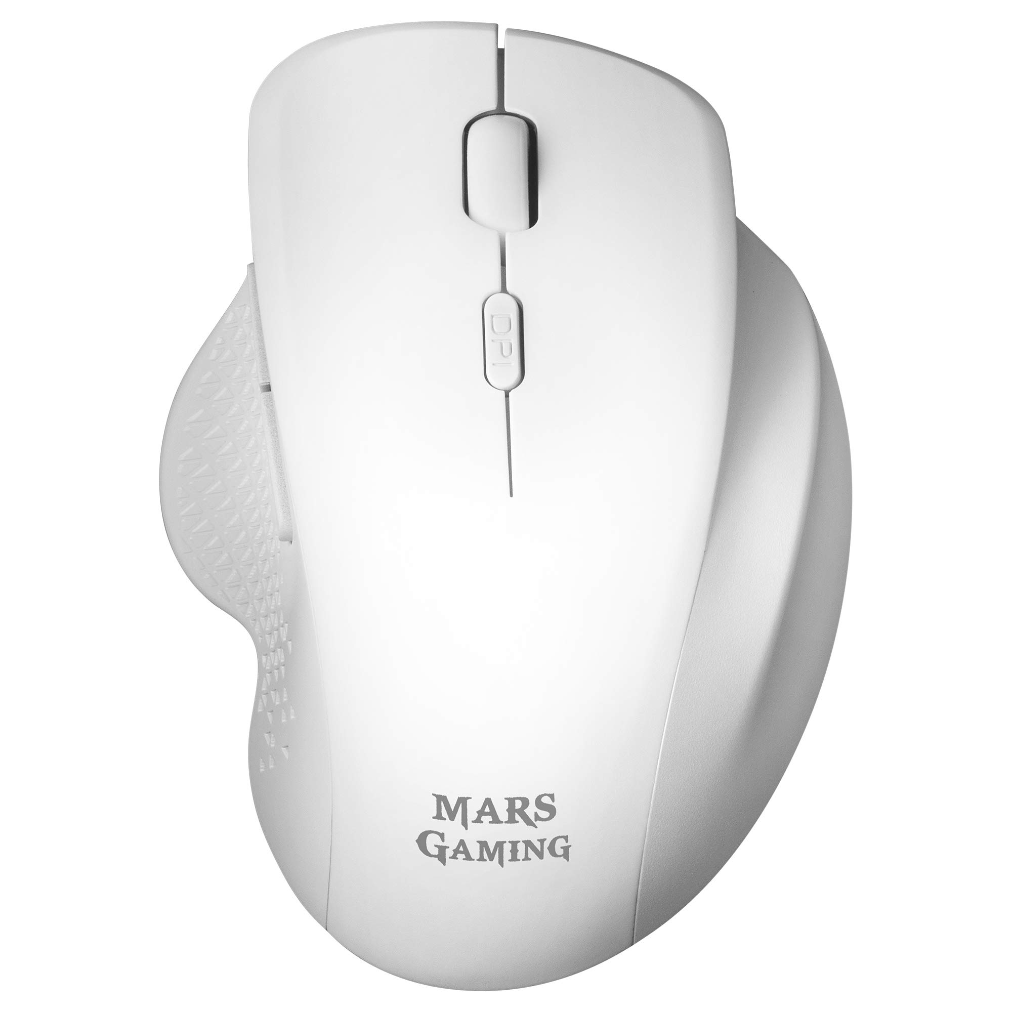 Mars GamingMMWERGOW Wireless Ergonomic Mouse for PS4/PS5/XBOX/PC/Mac - White