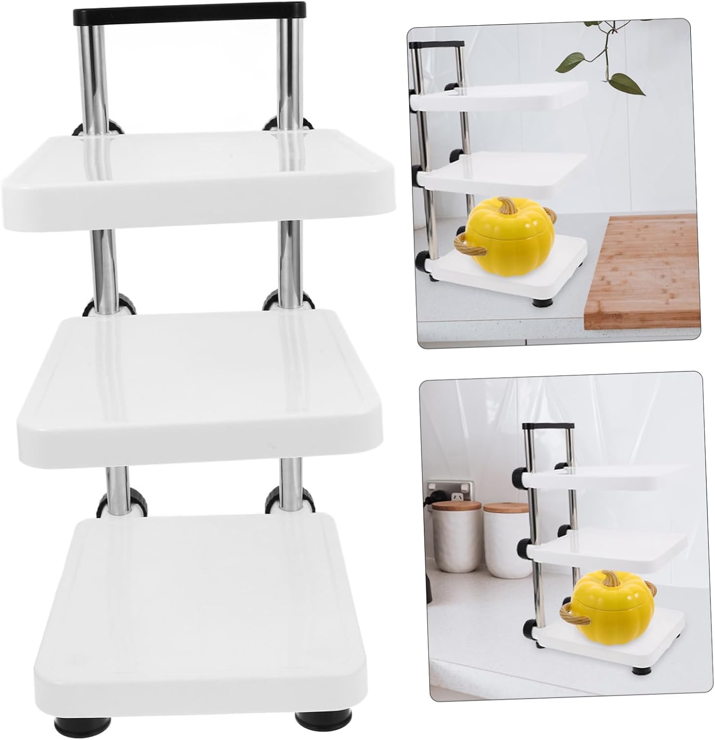 Multi-layer Kitchen Cookware Holder Non- Pot Rack for Efficient Organization under Sink Storage Stand for Pots Pans and Cookware