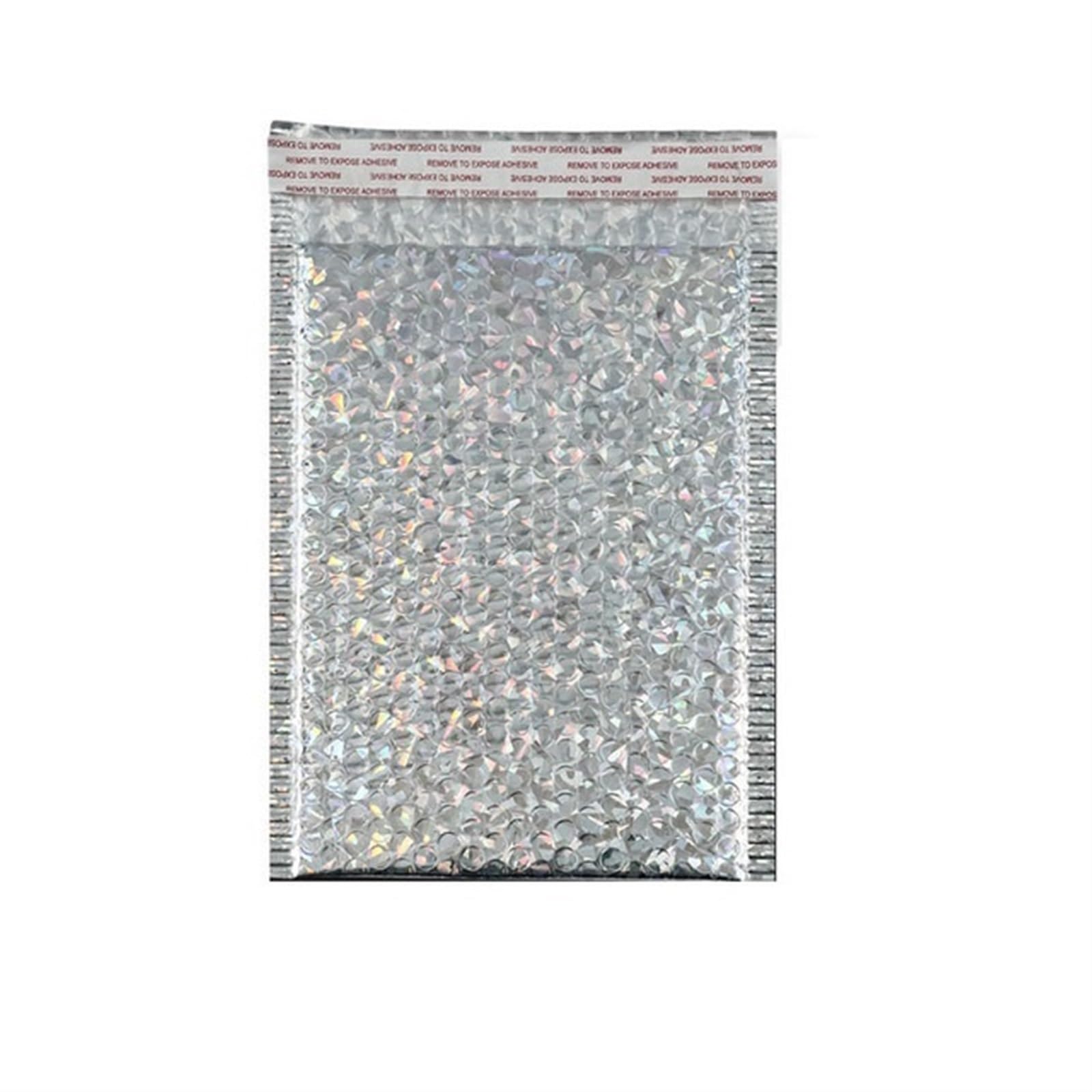 Koperty bąbelkowe, torebki bąbelkowe, 100 sztuk artykuły dla małych firm wysyłka opakowania bąbelki koperty bąbelkowe torby do pakowania produktów Mailers Mailer(Silver,15 * 20cm)