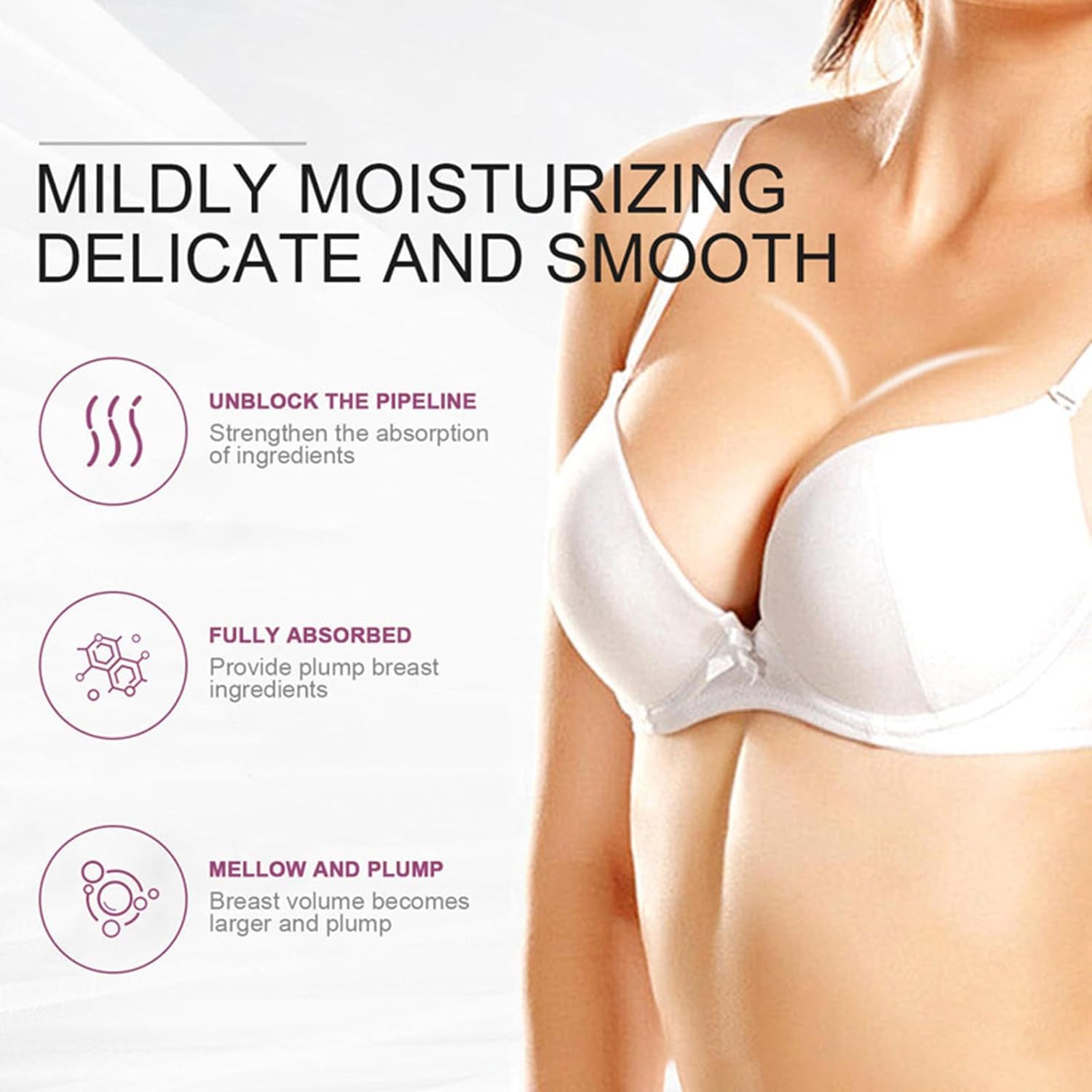 Dr Mider - Crema per l'ingrandimento del seno, per migliorare il seno, per migliorare il seno, rassodante e lifting del seno, nutriente per spingere verso l'alto il busto con una curva perfetta del