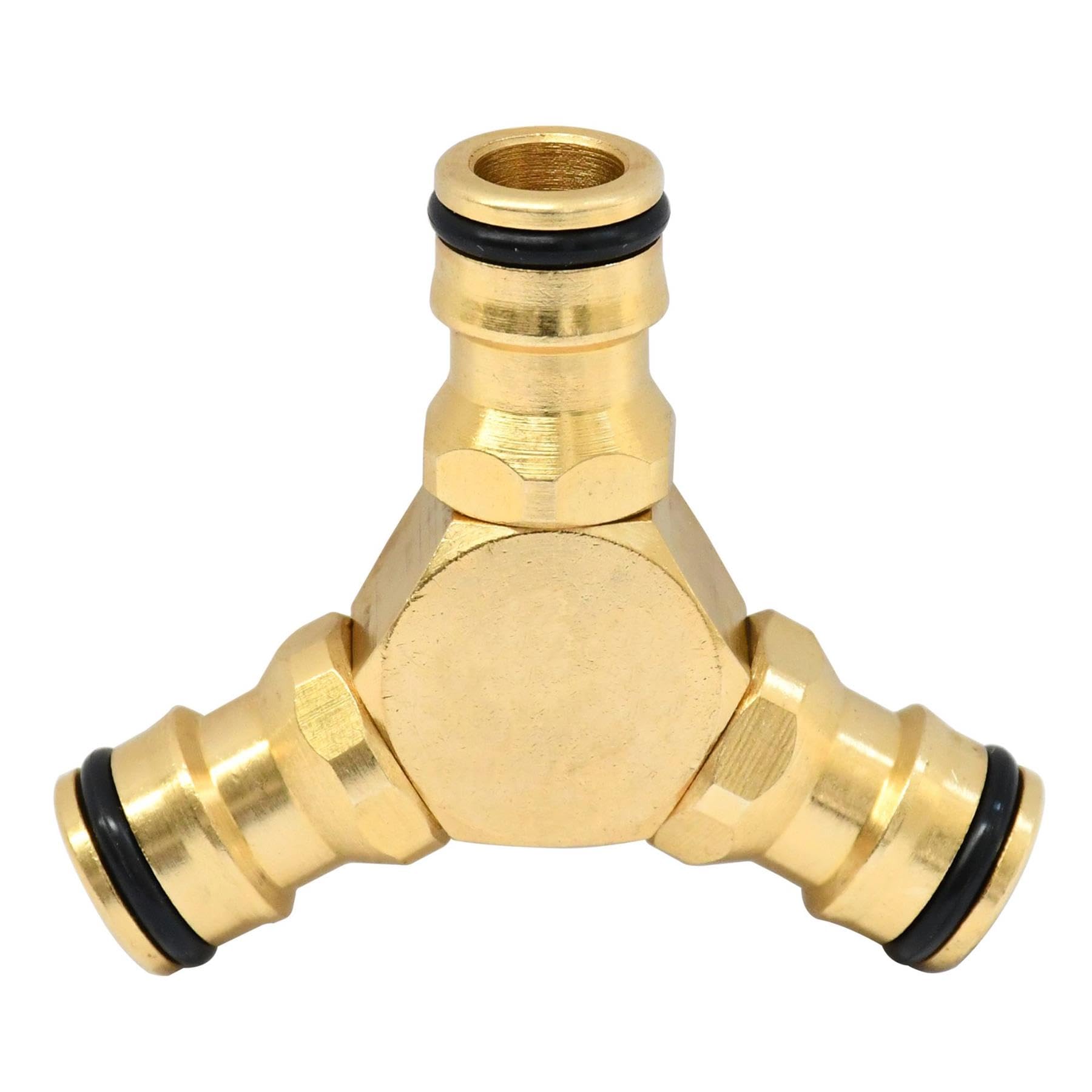 Dapetz ® 4" Garden Hose Nozzles with Hose Connector, Adjustable Hose Spray Nozzle & Quick Connector Fittings Set, Solid Brass Pressure Spray Nozzle for Garden Hoses