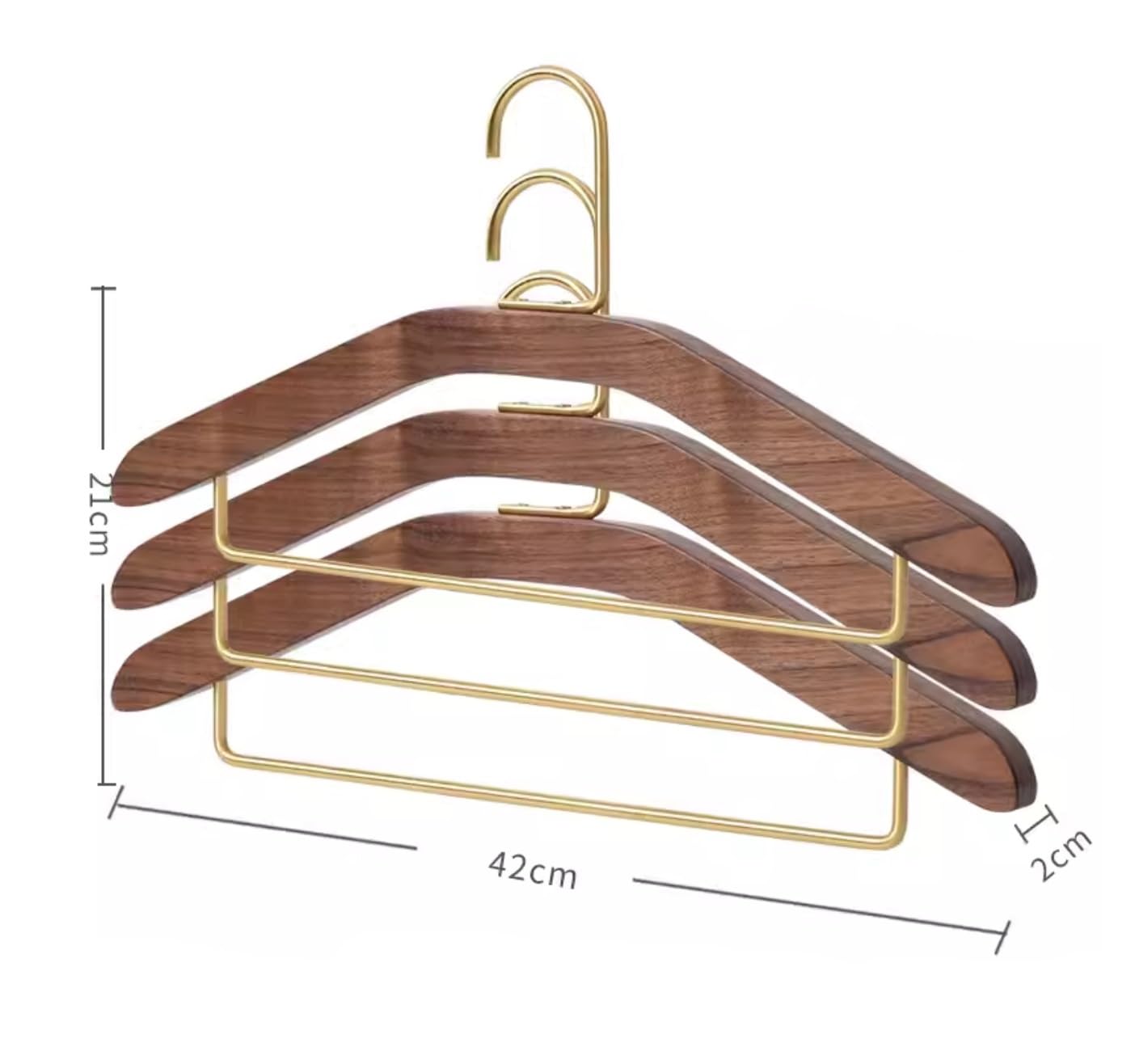Kleiderbügel Rockbügel Holz Kleiderbügel Mantel Organizer Verdicken Breite Kleid Kleidung Display Lagerung Hängen Rack Hosenkleiderbuegel(1pcs)