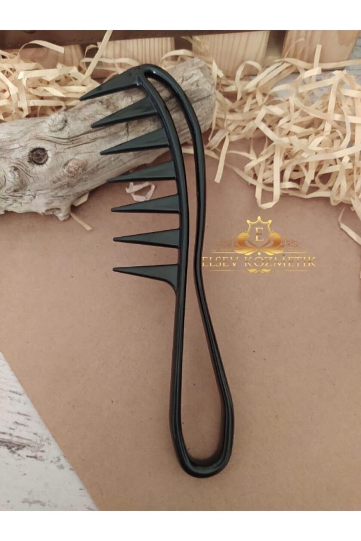 NANO ABSOLUTE Geniş Aralıklı Wax Şekil Verme Tarağı Siyah Siyah