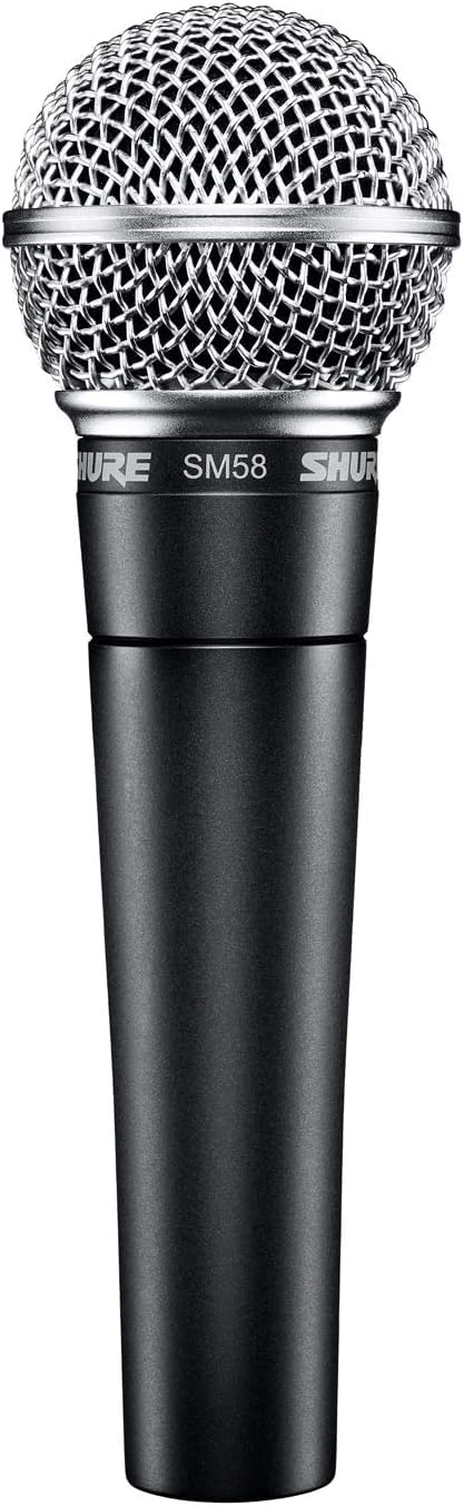 Sm58Shure Sm 58-Se, Microfono Dinamico Per Voce Con Switch On/Off + Supporto + Custodia & Stagg Cavo di Alta Qualita XLRf a XLRm Plug Microphone, 6 m, Nero