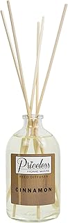Priceless Homeware Reed Diffusers Set, 100ml Oil & Room Reed Diffuser Scent with 5 Reeds, Natural and Long-lasting Unique Single Fragrance, Maintenance free, Easy to Use (Cinnamon Scent)