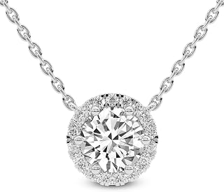 FRIENDLY DIAMONDS Lab Diamond Pendant Necklace For Women | 1 Carat - 6 Carat IGI Certified Lab Grown Diamond | Solitaire Diamond Pendant | 10K Gold - 14K Gold & Platinum FG-VS Quality Gift For Her
