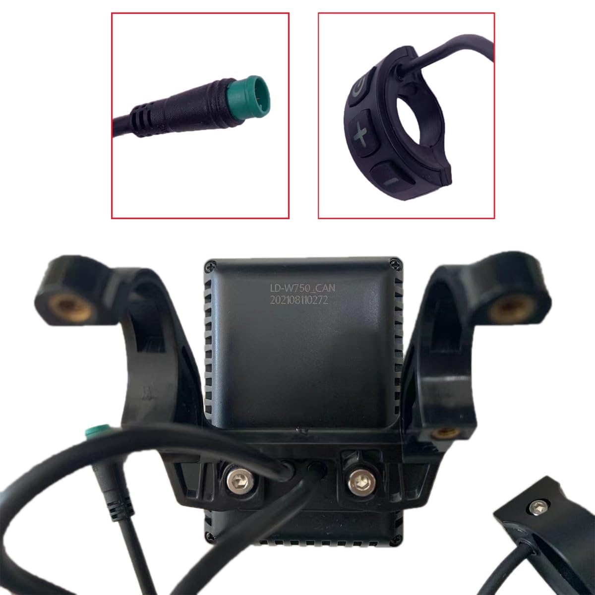 Display LCD per bici elettrica LD-W750, schermo impermeabile a 5 pin per manubrio da 22,2 mm, tachimetro cruscotto compatibile con controller Yadea
