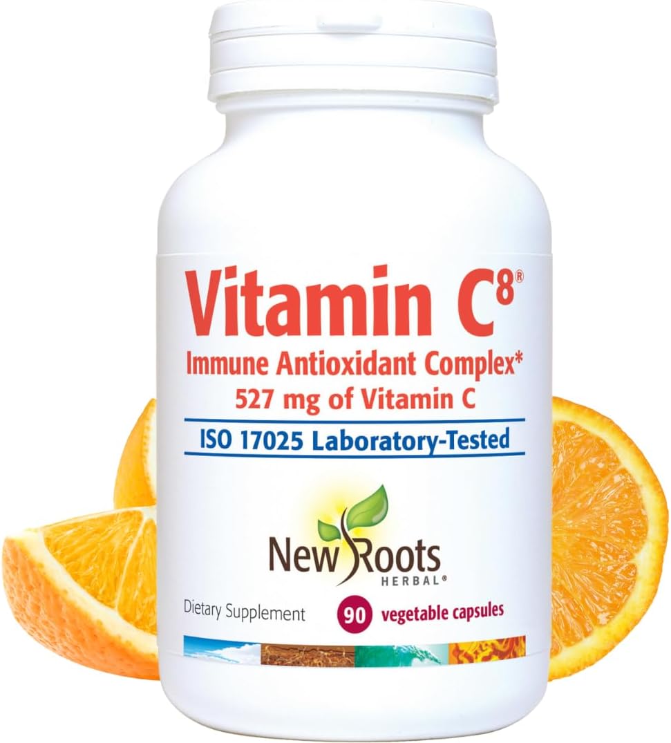 - Vitamin C8 + Zinc Supplement for Higest Absorption (90 Capsules) | 527mg per Portion | 8 Buffered Sources of Vitamin C with Bioflavonoids, Green Tea & Quercetin for Stronger Defense | 3 months Supply