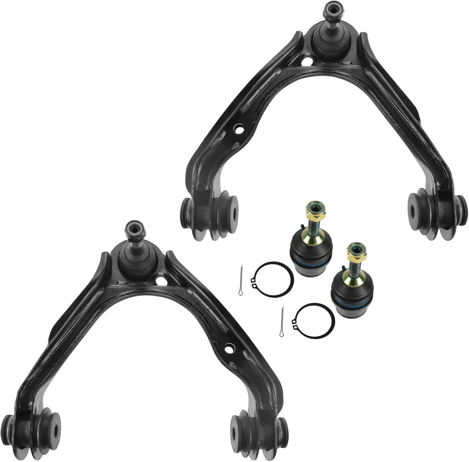 TRQ Front Control Arm with Ball Joint Set 4 Piece Compatible with 2003-2005 Ford Crown Victoria 2003-2005 Lincoln Town Car 2003-2005 Mercury Grand Marquis 2003-2004 Marauder