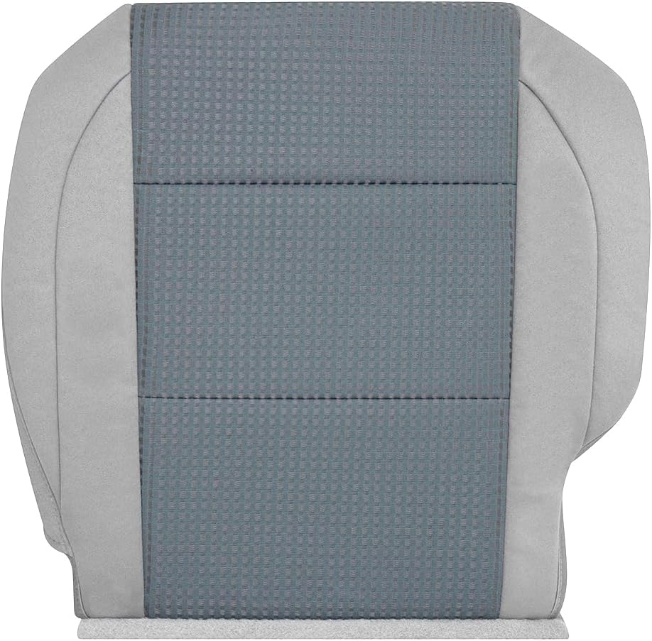 Richmond Auto Upholstery - Driver Side Bottom Compatible with 2004-2007 Nissan Titan Pro-4X, Replacement Cloth Seat Cover, 2-Tone Gray