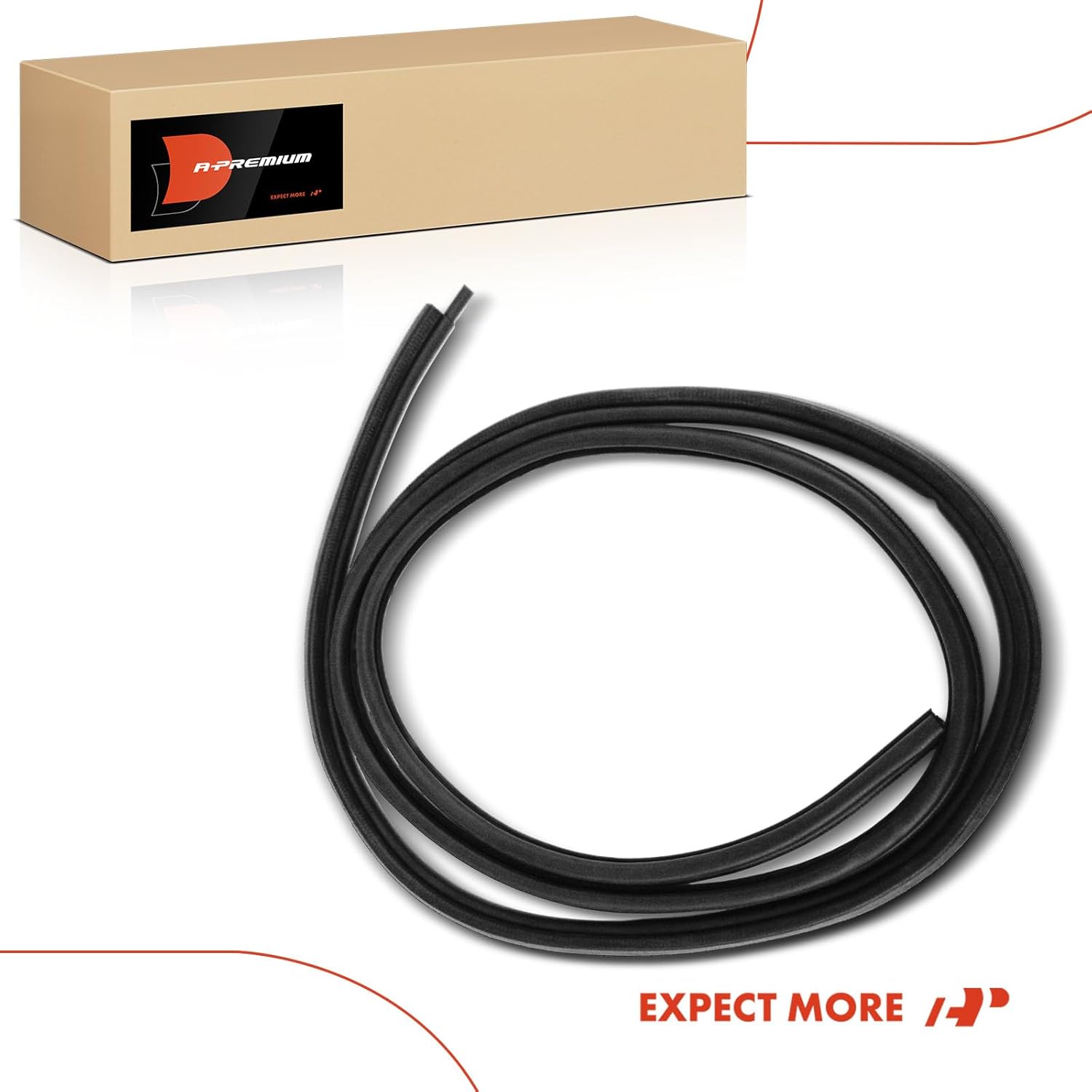 A-Premium Front or Rear Left or Right Car Door Weather Stripping Seal Strip Compatible with Jeep XJ Series Cherokee 1984-1996, Wagoneer 1984-1990, MJ Series Comanche 1986-1992