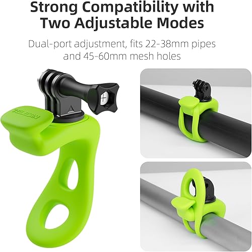 Miniatura 2 de Correa flexible para cámara 360, banda envolvente flexible para manillar de motocicleta, tubo de barra antivuelco, soporte de esquí, accesorios para