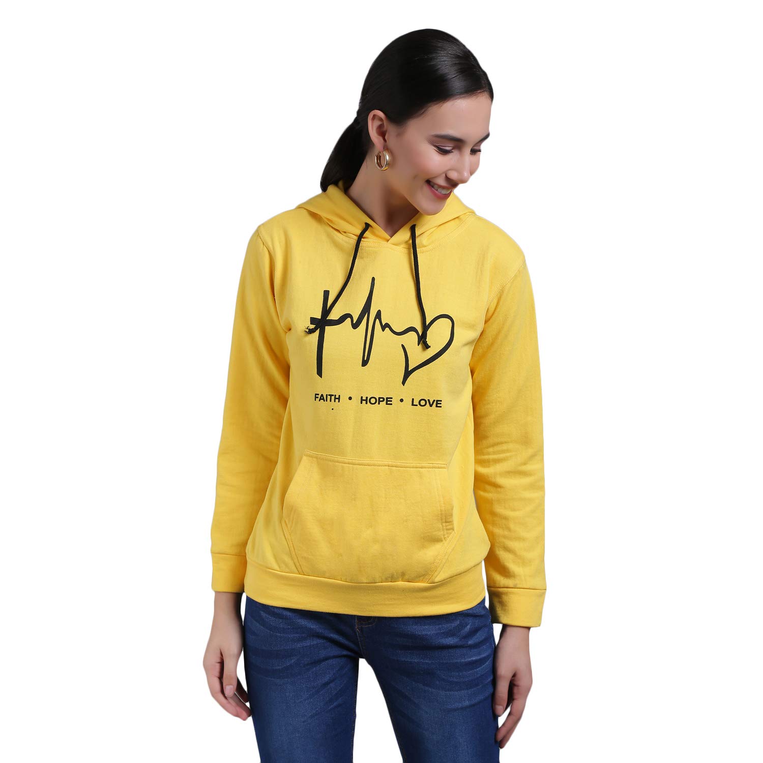funday fashion Women's Fleece Hooded Neck Hoodie…-picture-36