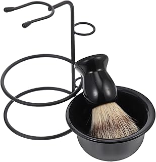 FRCOLOR 3 Conjuntos De Lâminas De Barbear Para Homens Lâminas De Barbear Para Homens Lâminas De Barbear Para Homens Suporte De Barbear De Metal Suporte De Barbear Escova De Barbear