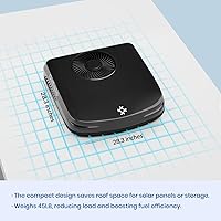 Vista 3 de 12V RV Rooftop Air Conditioner with Heater, 10,000 BTU Low Profile DC Air Conditioner – Quiet Battery Powered A/C for Camper, Van, Truck, Trailer