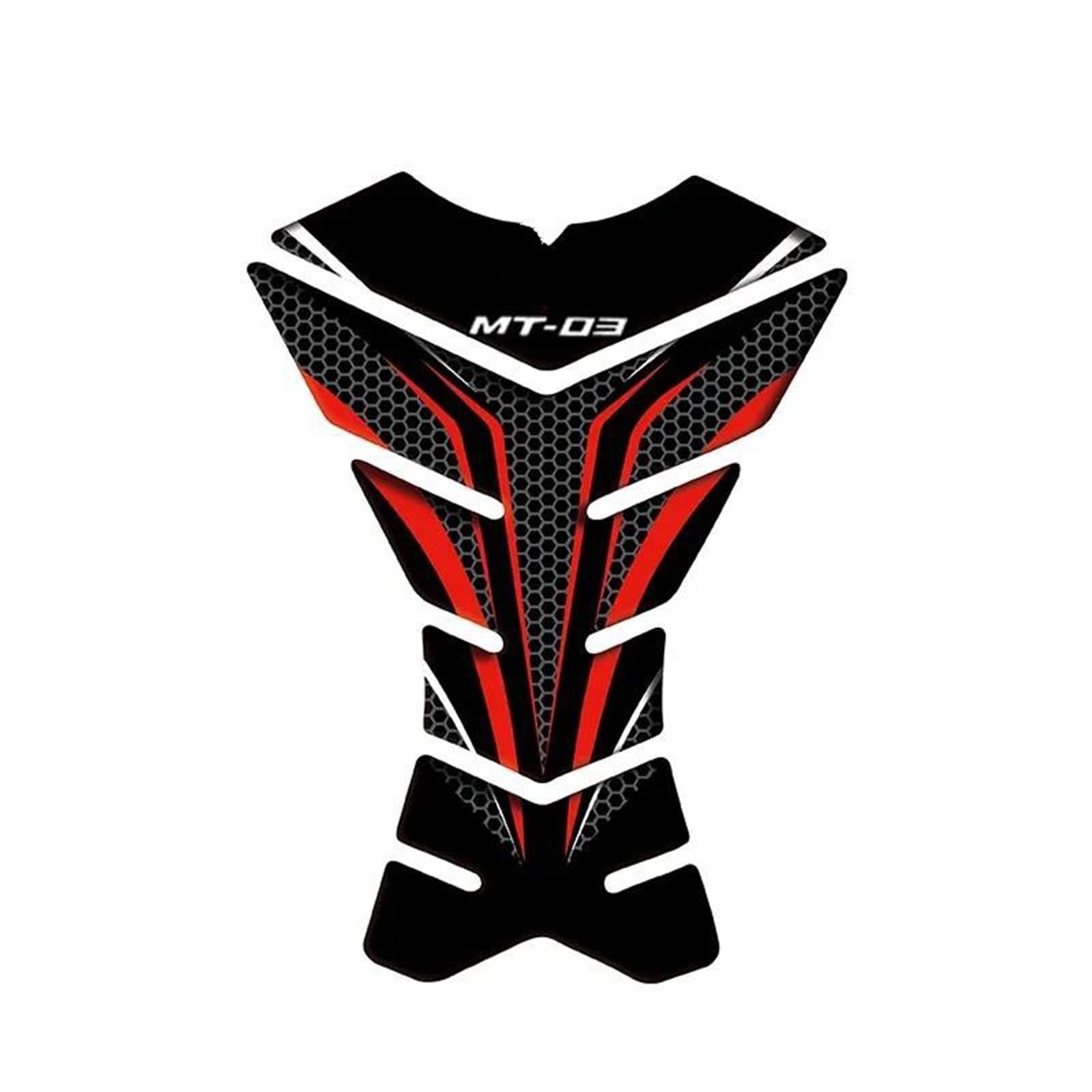 Motorcycle Fuel Tank Pad Stickers Protection Decorative Decals Fuel Tank Pad Stickers for Yamaha MT-03 MT03 Mt03(Style 20)