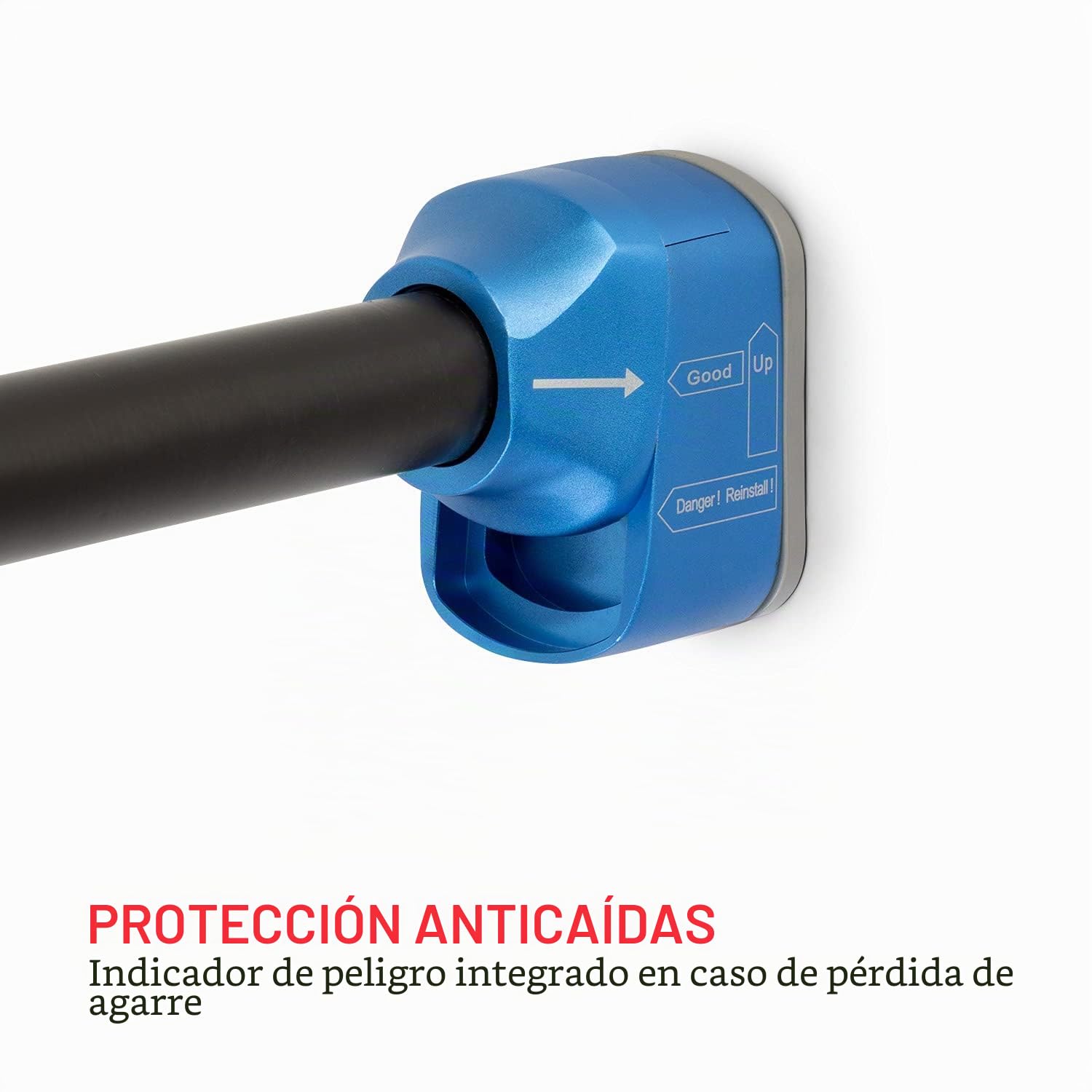 Barra de dominadas telescópica, para Pared, Anchura 78-110 cm, Protección anticaída, Gomas Laterales, Almohadillas de Espuma, Sin Marcas después del Uso
