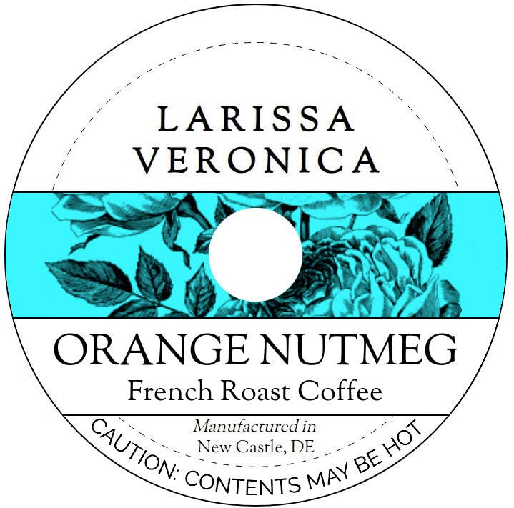 Orange Nutmeg French Roast Coffee (Single Serve K-Cup Pods) (Gourmet, Naturally Flavored, Whole Coffee Beans) (12 pods, ZIN: 576759)