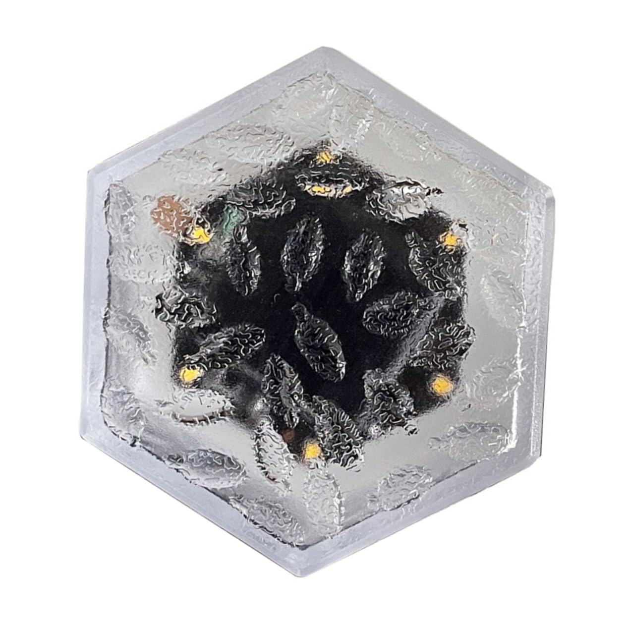 CIYODO Cube Light Hexagonal LED Outdoor Brick Decor Solar Powered Garden Pathway Lighting for Courtyards Lawns and Terraces Creates Romantic Atmosphere