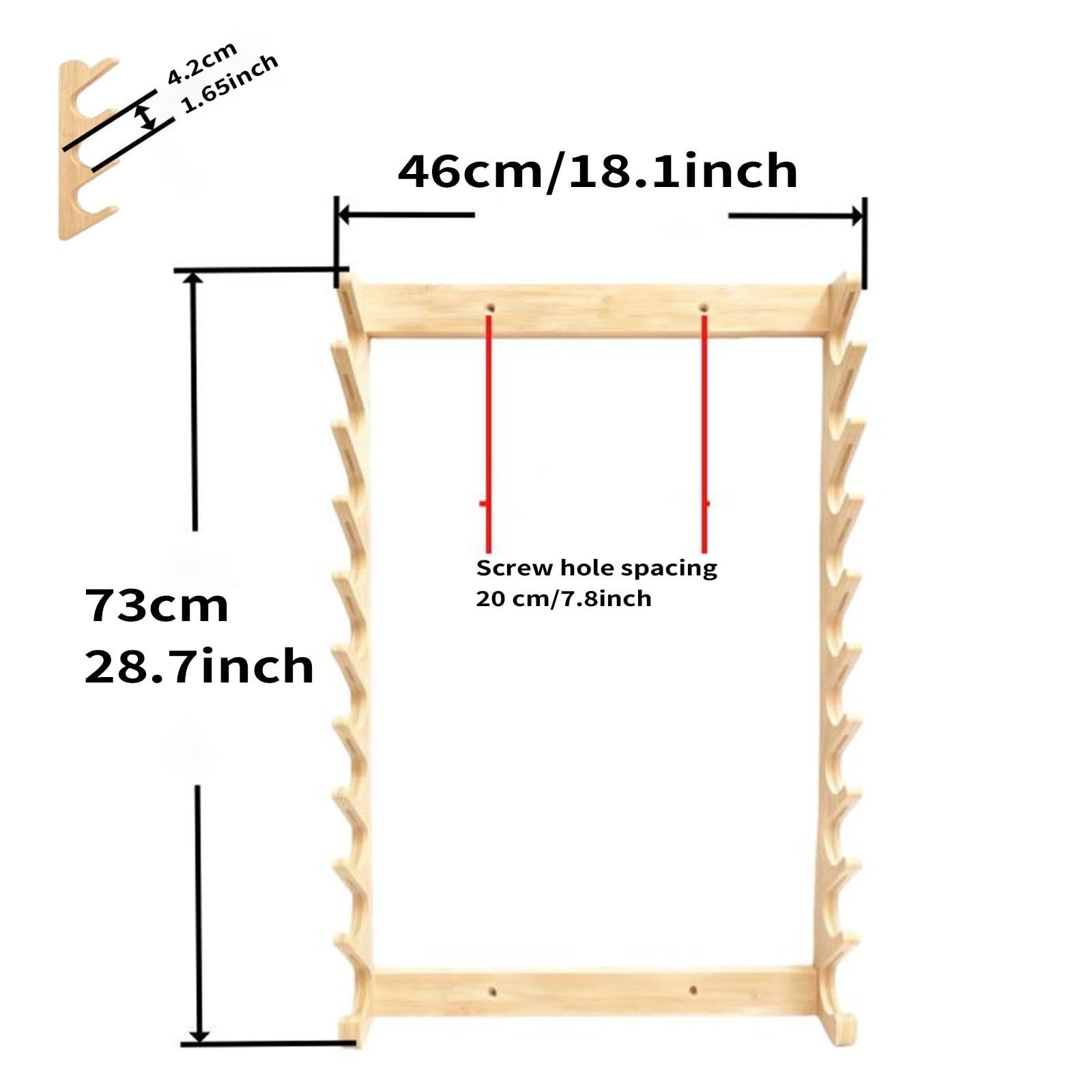 Organizer per palestra, 10 Ripiani Montaggio a parete per Power Twister Bar