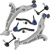 Vista 101 de Detroit Axle - Kit de extremo delantero para Chrysler 300 Dodge Charge 2011-2018 Challenger, 2 brazos de control traseros inferiores, 2 barras