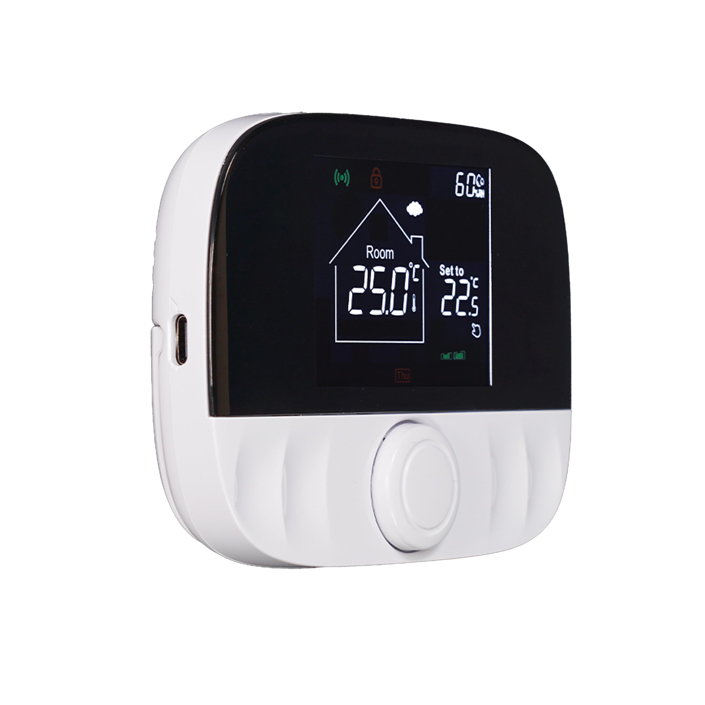 Cronotermostato WiFi + RF433, Wireless Senza Filo, Per Caldaia a Gas e Riscaldamento Pavimento Con Acqua, Unità Ambiente a Batteria + Ricevitore 220V 5A, Programmazione Settimanale, APP TUYA