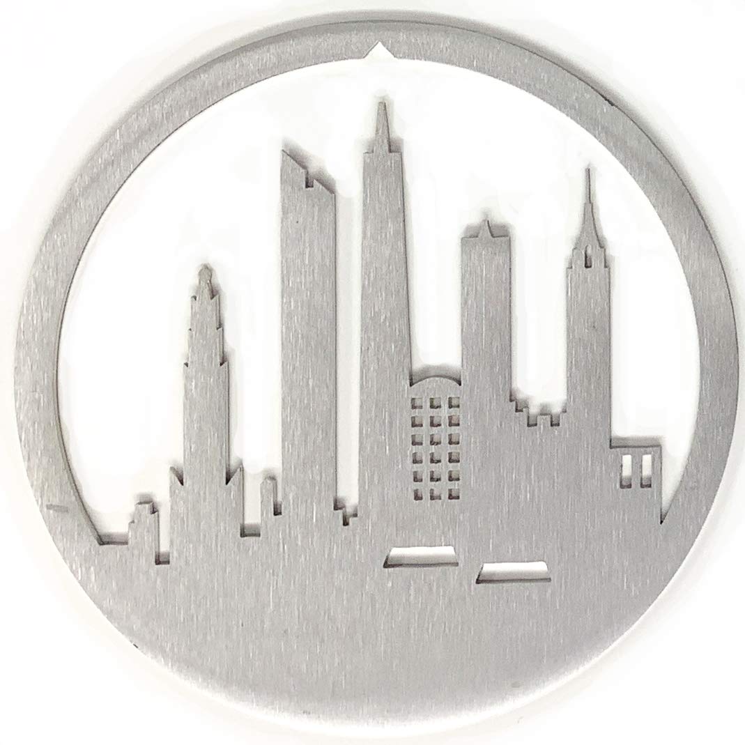 Valerie Atkisson 911 Memorial Christmas Ornament (Matte Silver, Brushed Steel)