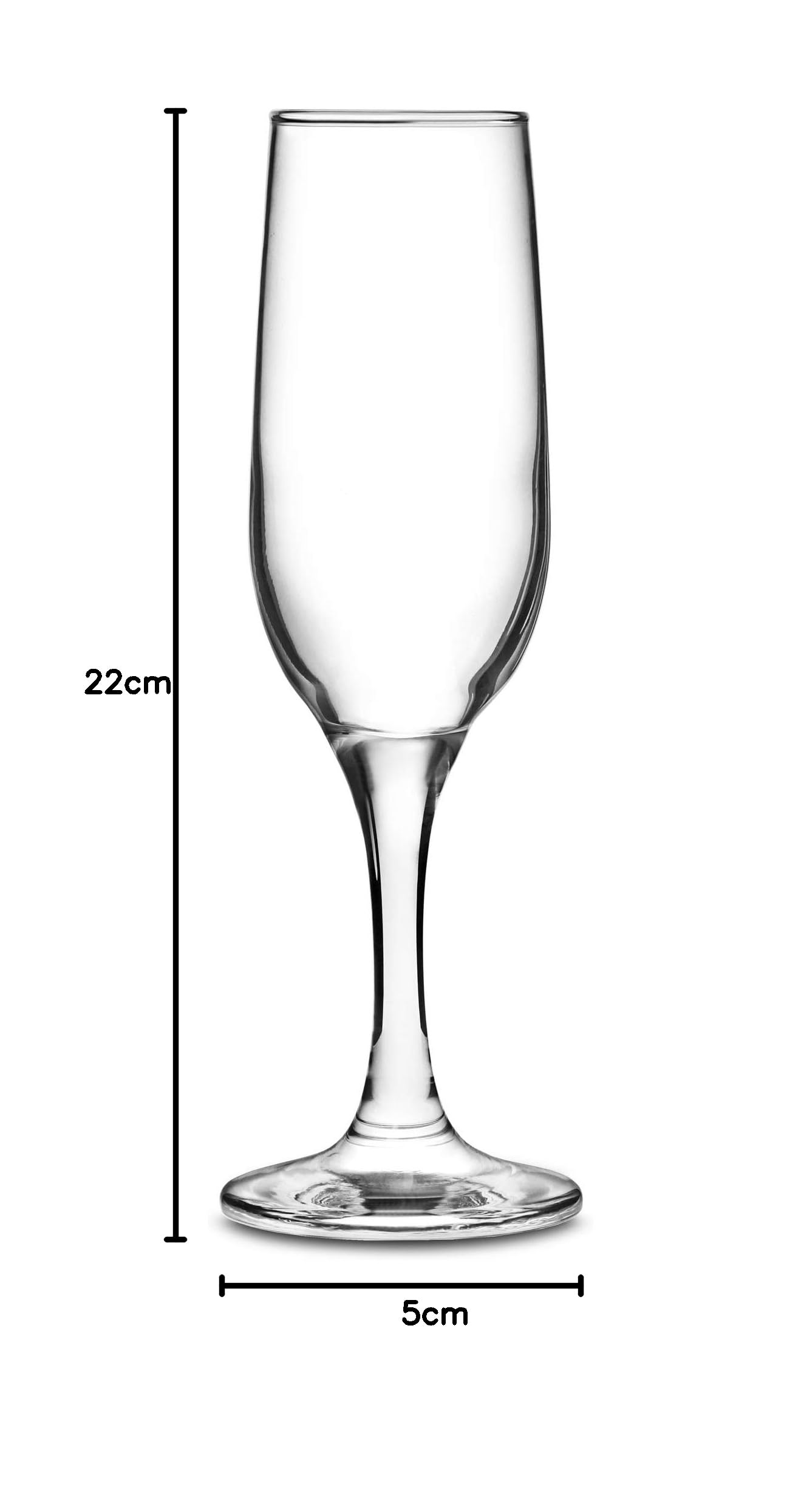 bar@drinkstuff Essence - Copas de champán (220 ml, 24 unidades), en caja de regalo, copas de champán