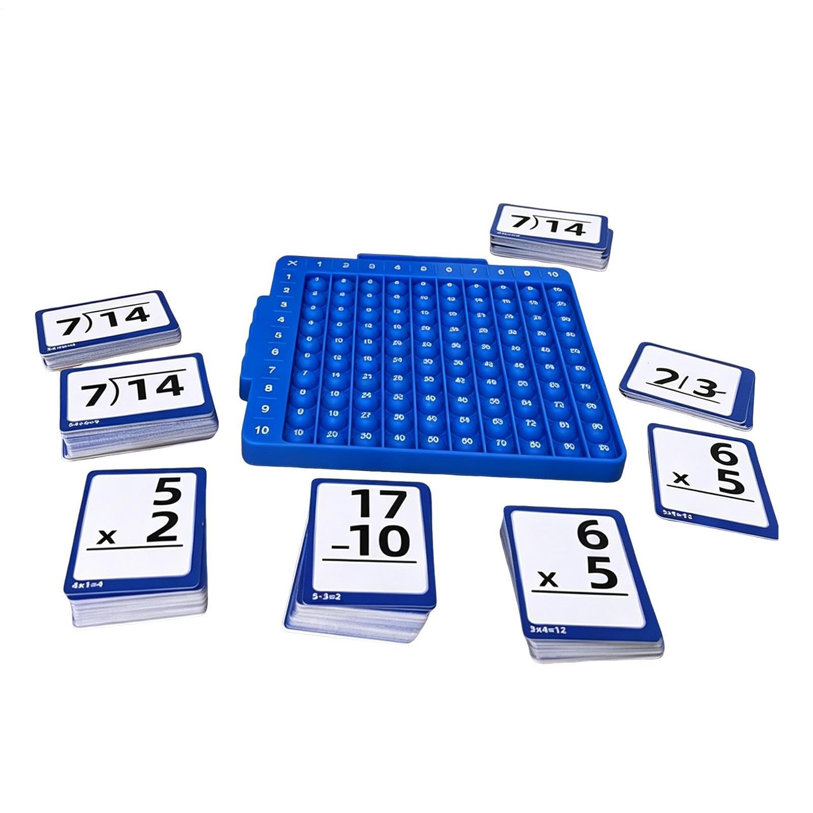 Tarjetas didácticas de matemáticas portátiles con tablas de multiplicar para niños de primaria 8