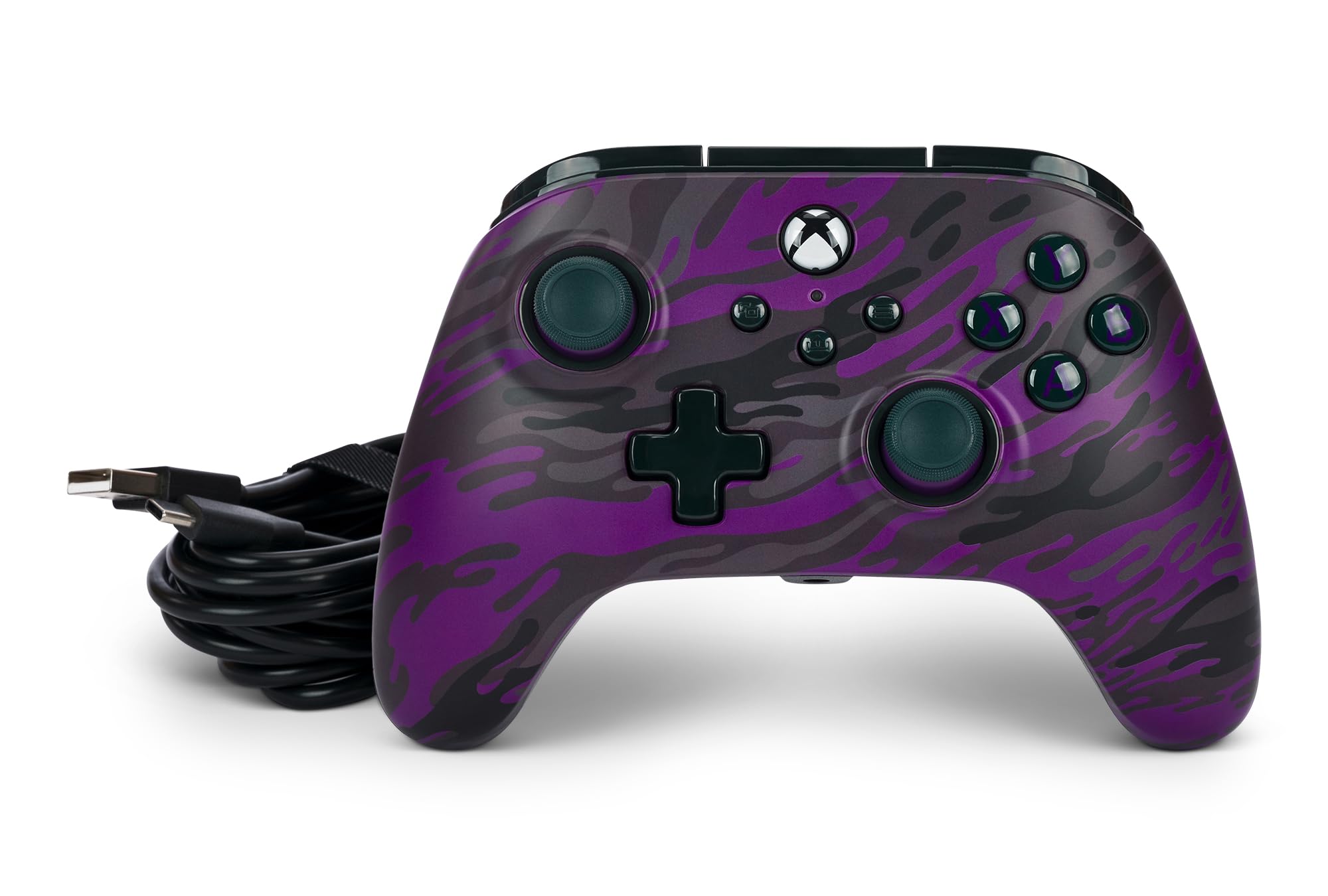 Xbox Series X|S için PowerA Advantage kablolu kumanda - lila kamuflaj