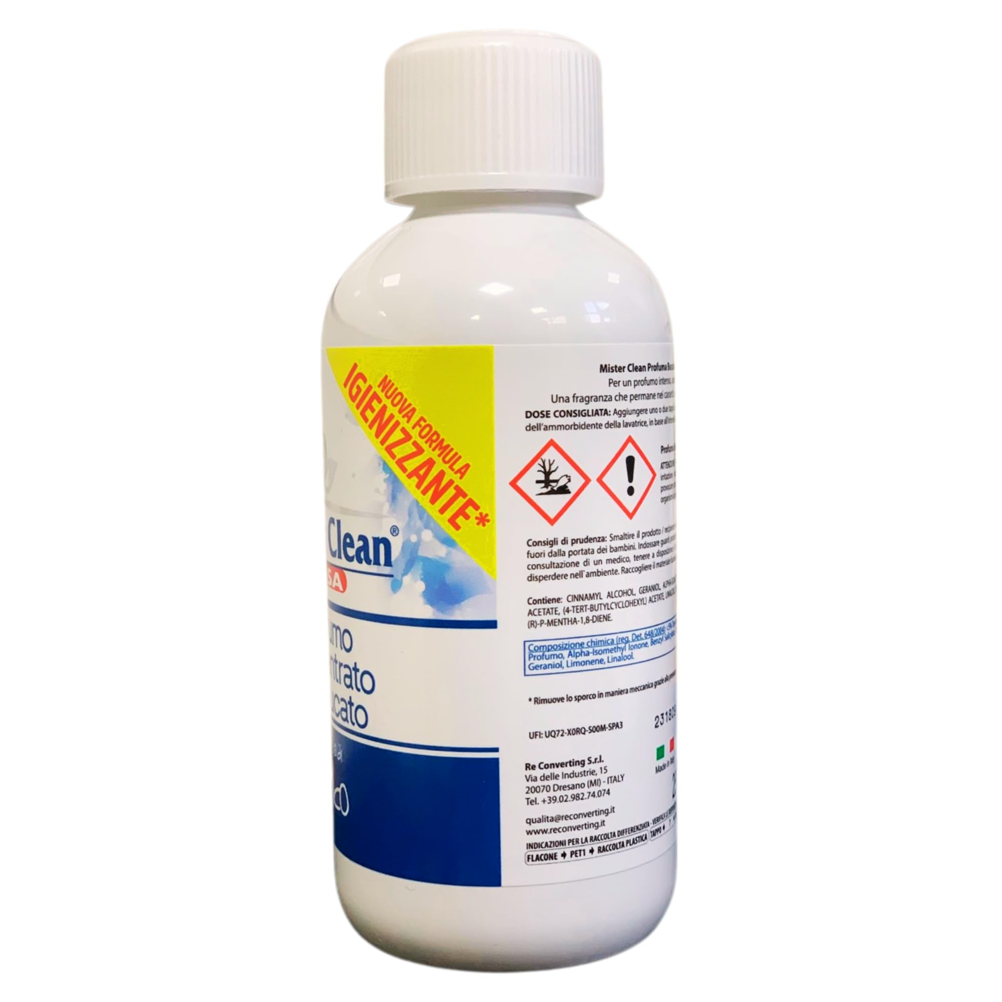 Mister CLean Kit 3 pz Fragranza Profumo Concentrato Per Bucato 250 ml : Talco+ Relevi Proteggi & Profuma