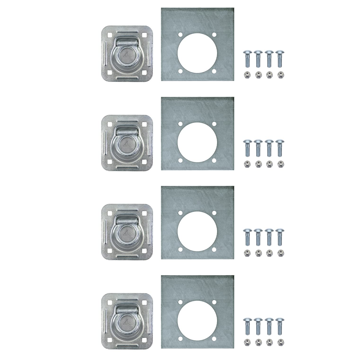 Buyers Products B801AK4 - Juego de 4 anillos de cuerda, paquete de 4