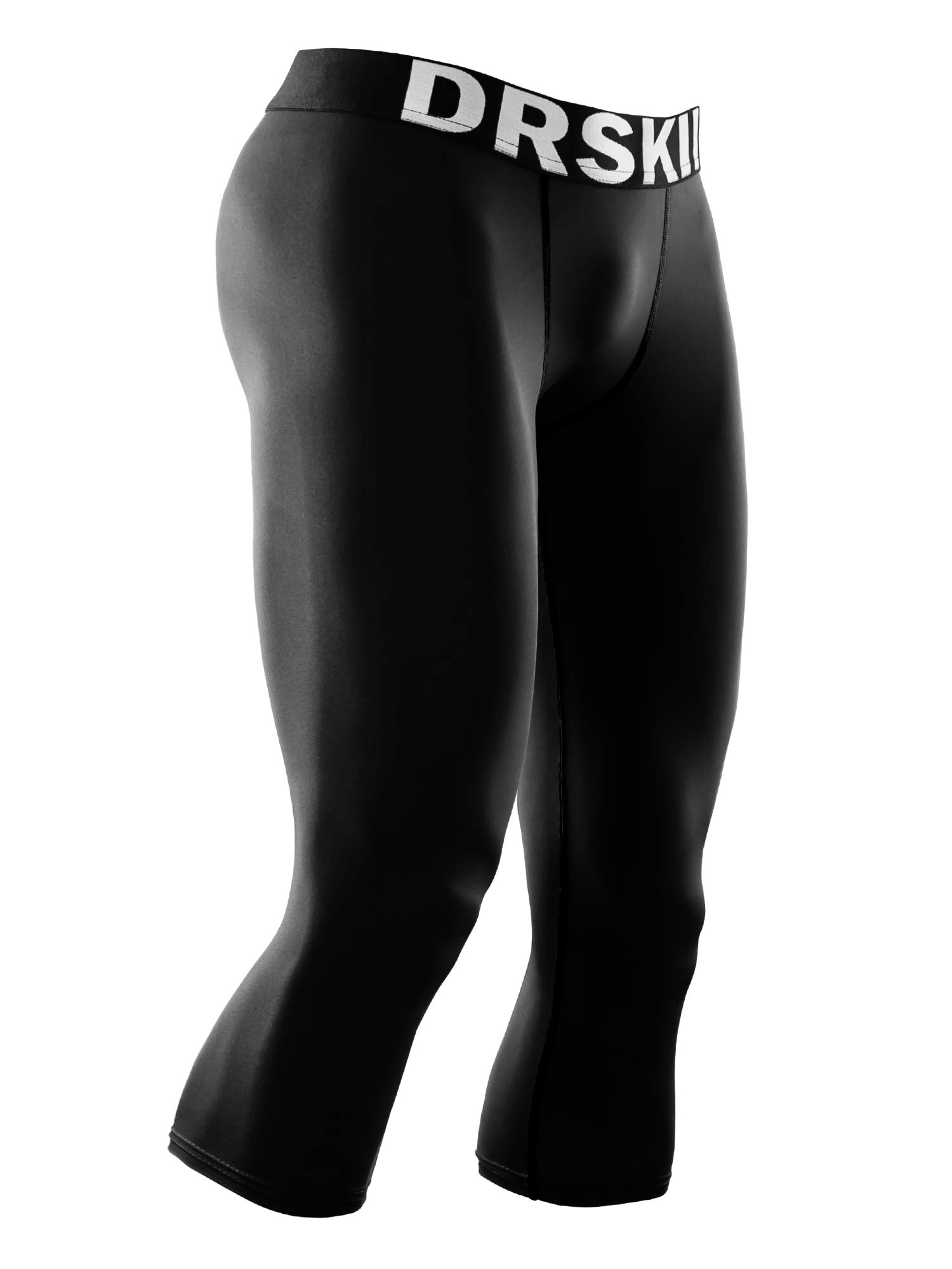 DRSKINMen's Thermal Wintergear Fleece Cold Compression Tight Base Layer Long Under Sport Leggings Pants