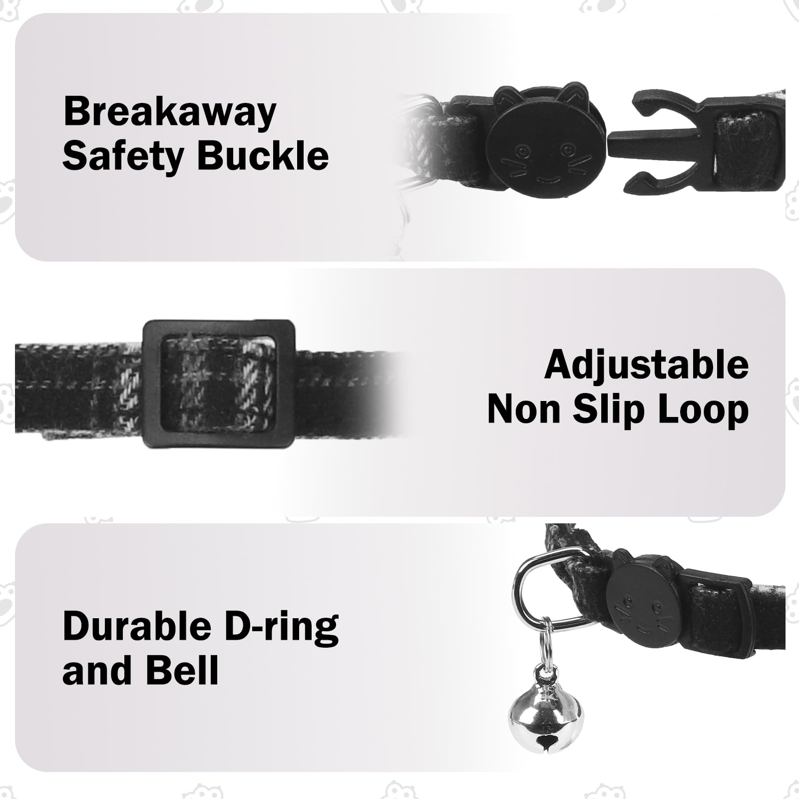 Collar de gato Airtag con campanas y pajarita, bonita banda elástica de seguridad ajustable, collares para mascotas con soporte impermeable para Airtag, collares de gato con rastreador GPS