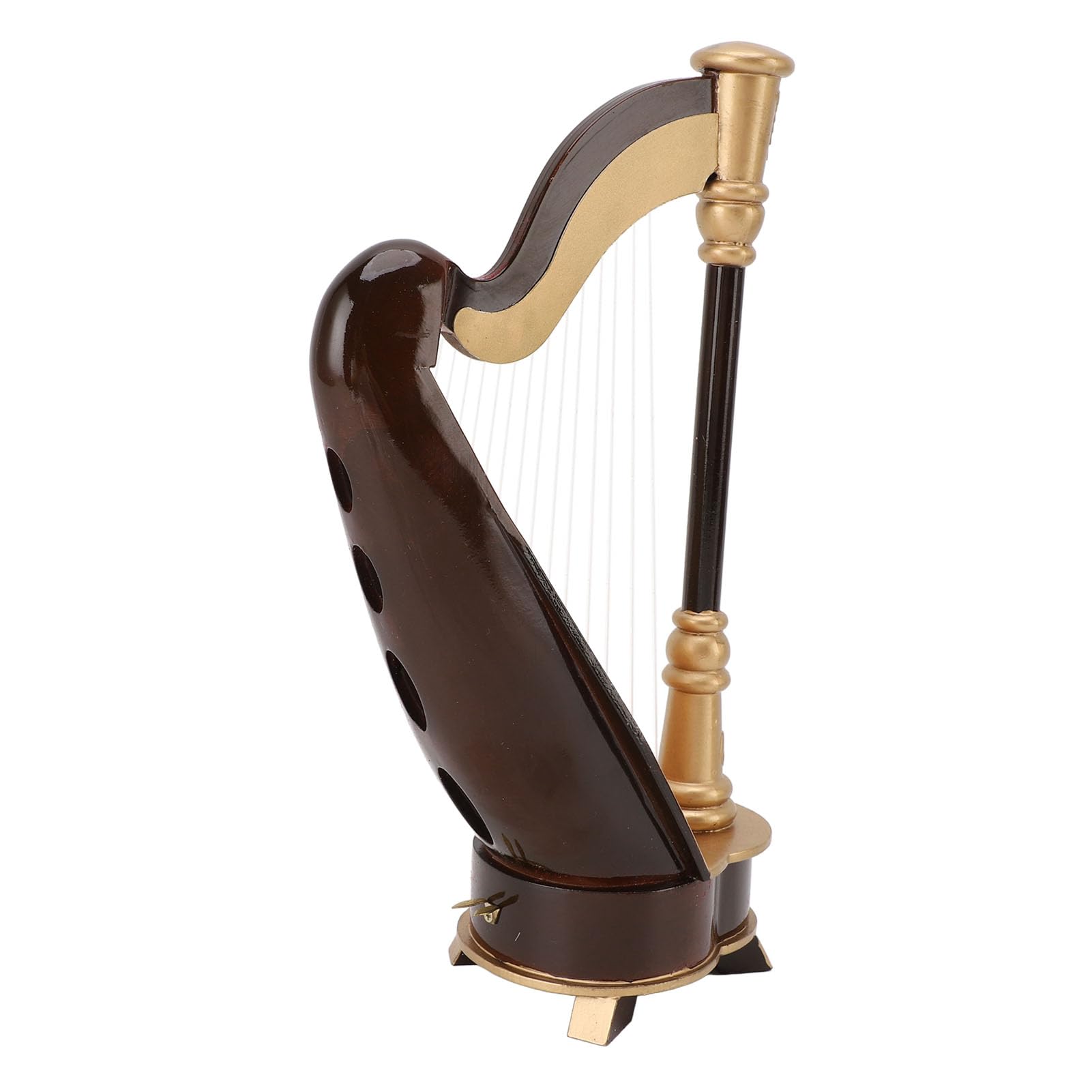 Modello Arpa in Miniatura con un Know-how Squisito per la Decorazione dell'Ufficio, Replica Mini Arpa di 25 Cm per gli Amanti della Musica e Collezionisti