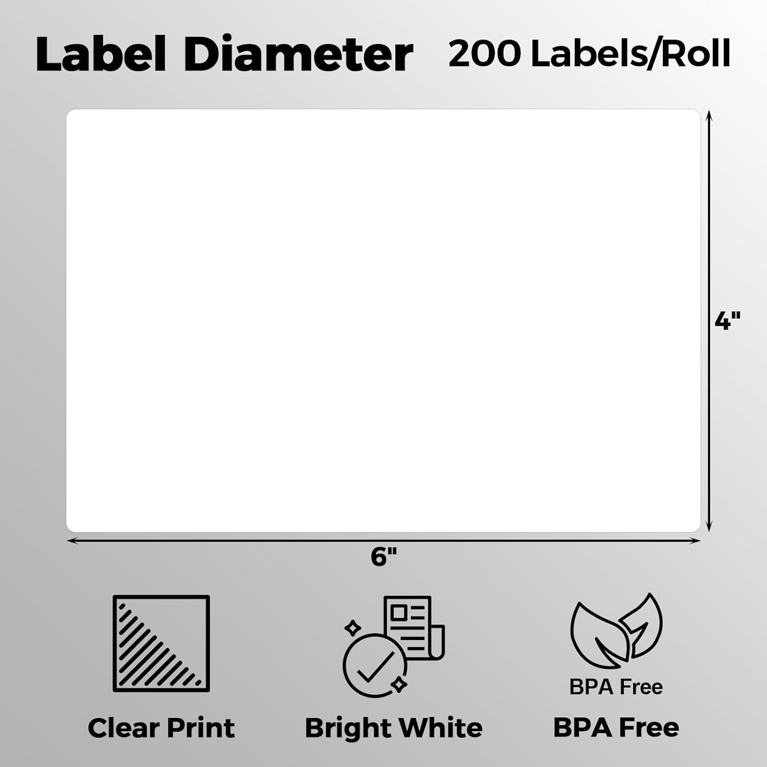 DK-1241 Shipping Labels Compatible with QL-1110NWB-QL-1100 - (4" x 6") 200 Labels/Roll, Includes 12 Rolls Die-Cut Labels with 1 Detachable Frame, Fit for Brother QL Printers - Image 4