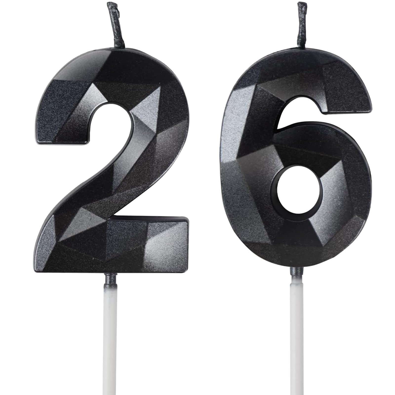Yiran 50th Birthday Candles, Gold Number 50 Happy Birthday Candles, Cake Topper Decorations for Birthday Party, Wedding Anniversary Celebration Supply — view 93