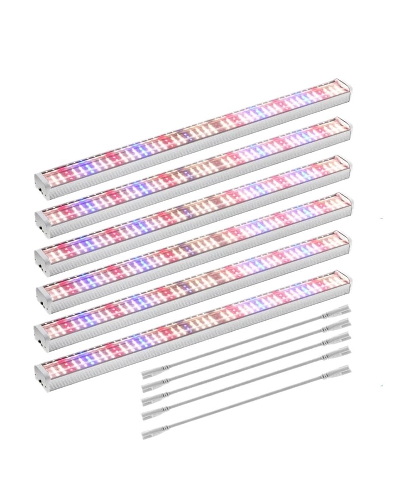 Oświetlenie LED do uprawy 25W X6 Sunshine Fullspectrum Różowe światło używane ogrodnictwa Wzrost roślin w pomieszczeniach Oświetlacz ogrodniczy(With timer,White 25W X 6)