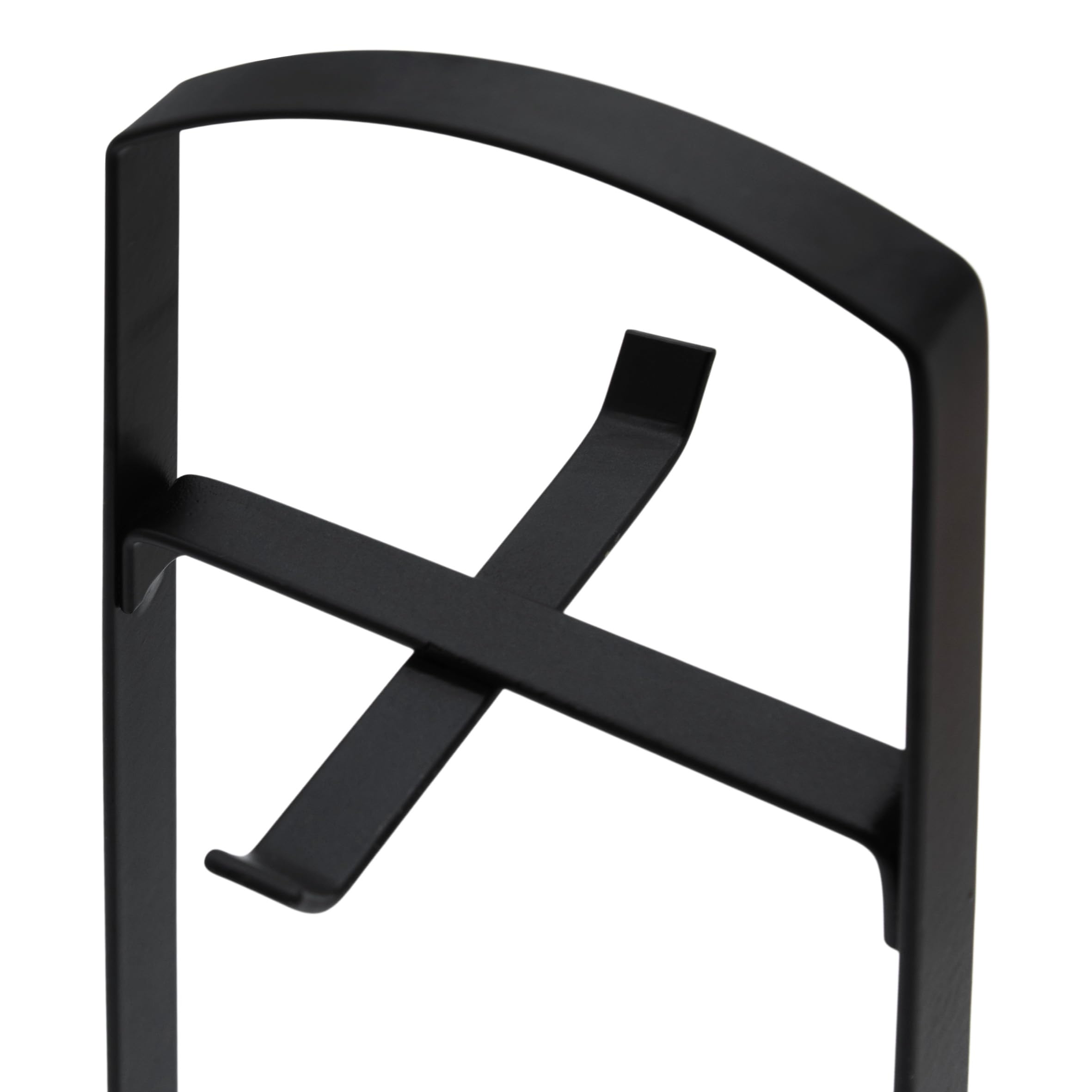 Tagliere In Bambù Con Supporto Metallo Nero - Set Da 6 Pezzi 22x14 Cm, Resistente Al Taglio, Per Colazione E Verdure, Non Adatto A Lavastoviglie
