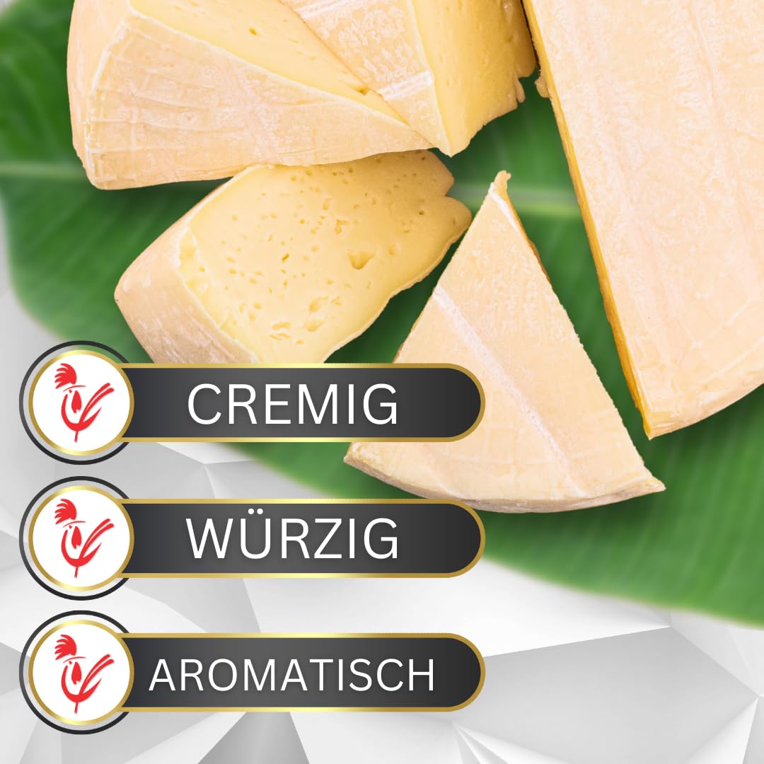 Tiroler Bauernstandl® Camembert Rot | 3 x Käse am Stück | Sahne Frischkäse Probierpaket für Käseplatte und Käsefondue | Feiner Käse als Geschenk