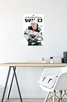 Vista 4 de Trends International NHL Minnesota Wild - Póster de pared Kirill Kaprizov Feature Series 23, 22.4 pulgadas de largo x 14.7 W, versión premium sin