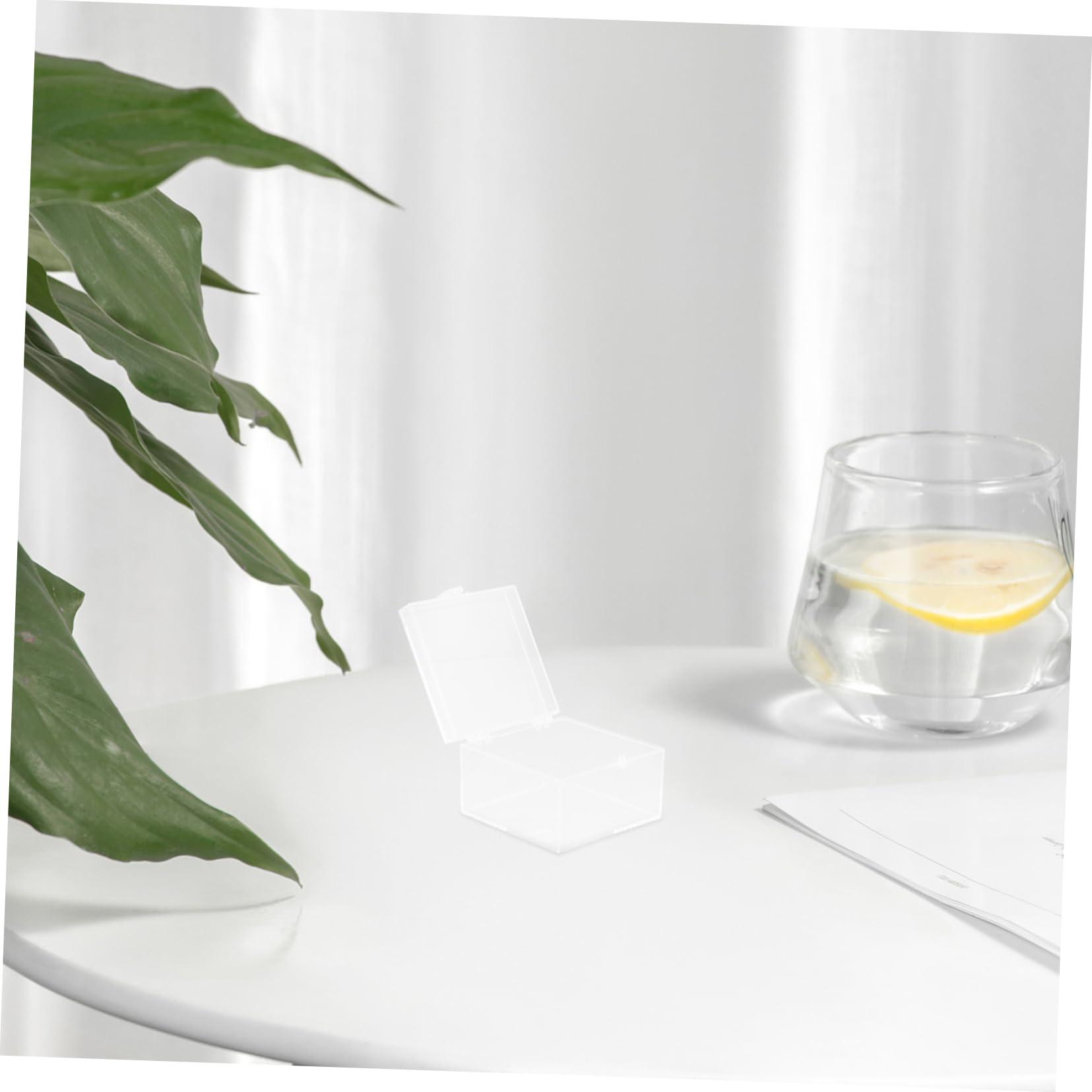 HOLIDYOYO Sturdy Mineral Specimen Holder Box Large Capacity Square Display Case Cover