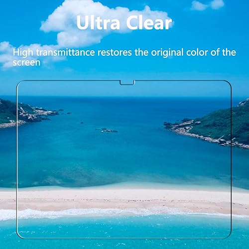 Miniatura 6 de JOKITA Paquete de 1 protector de pantalla para iPad 10.9 10 generación 2022, vidrio templado 9H, resistente a los arañazos, claridad HD, sin