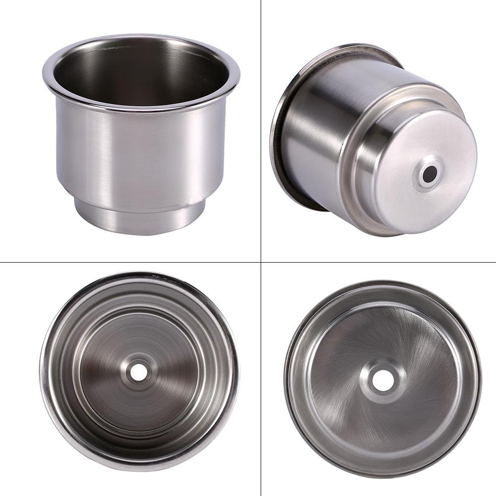 2Pcs Portabicchieri tazza in acciaio inox per barca universale