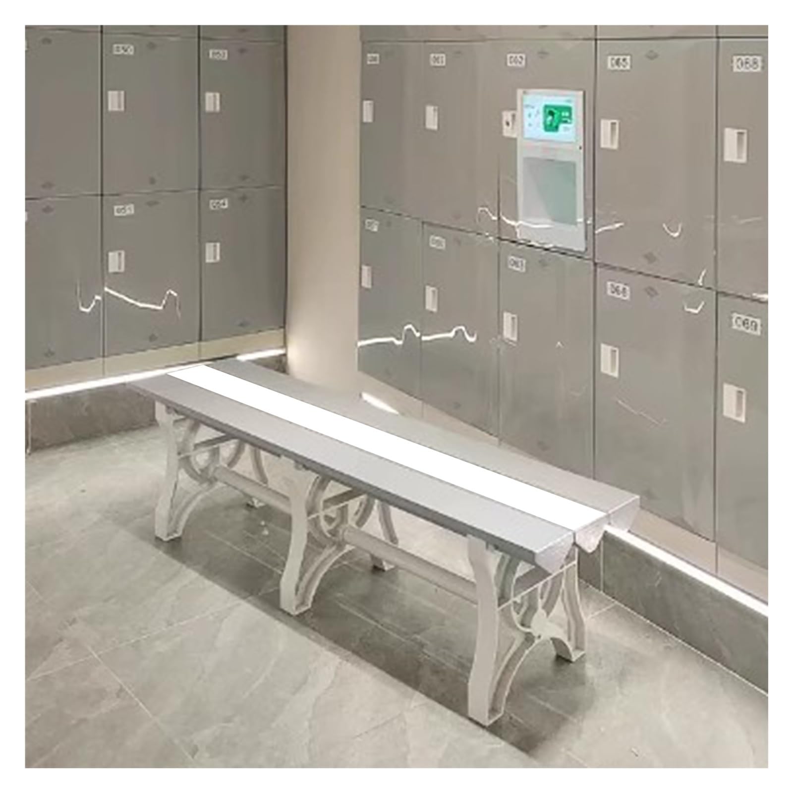 Banco de vestuario para baño Paquete de 10/5/4/2 Banco cambiador para baño, Banco largo de plástico ABS Para cambiarse de ropa/ Calzado, Bancos de descanso portátiles Para piscina Gimnasio Gimnasio(Gr